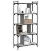 vidaXL Bookcase 5-Tier Grey Sonoma 76x32x158 cm Engineered Wood
