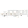 vidaXL Daybed with Trundle and Drawers without Mattress White 90x190 cm Single