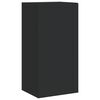 vidaXL 3 Piece TV Wall Cabinets with LED Lights Black