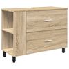 vidaXL Bathroom under sink cabinet Sonoma oak 80 x 35 x 60 cm