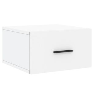 vidaXL Wall-mounted Bedside Cabinet White 35x35x20 cm