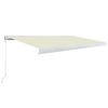 vidaXL Manual Cassette Awning 500x300 cm Cream