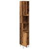 vidaXL Bathroom Cabinet Old Wood 30x30x190 cm Engineered Wood