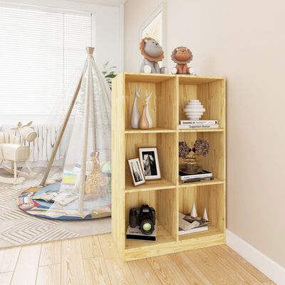 vidaXL Book Cabinet 70x33x110 cm Solid Pinewood