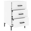 vidaXL Bedside Cabinet White 40x40x66 cm Engineered Wood