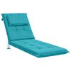 vidaXL Sunlounger Cushion GEMERT 100% Polyester Turquoise