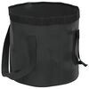 vidaXL Folding Buckets 2 pcs Black 20 L PVC