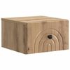 vidaXL Wall-Mounted Bedside Cabinet Artisan Oak 33 x 34.5 x 20 cm