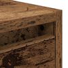 vidaXL Wall-mounted Bedside Cabinet Old Wood 38x34x40 cm