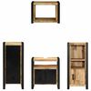vidaXL Bathroom Furniture Set with Shelf 4 pcs Brown Solid Mango Wood