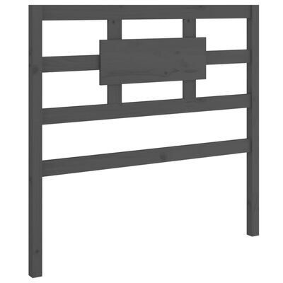 vidaXL Bed Headboard Grey 105.5x4x100 cm Solid Wood Pine