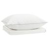 vidaXL 90% Goose Down Duvet Set FULDA 2 pcs 135 x 200 cm Summer White