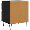 vidaXL Bed Cabinet Black Oak 40 x 35 x 50 cm Engineered Wood