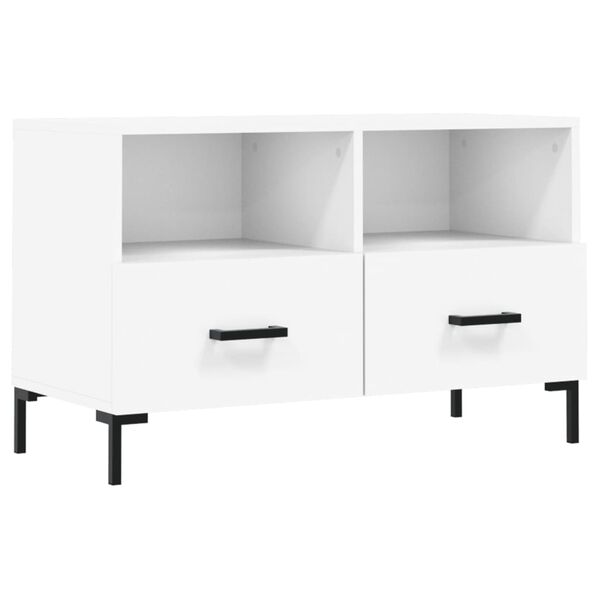 vidaXL TV Cabinet White 80x36x50 cm Engineered Wood