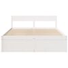 vidaXL Bed Frame without Mattress White 140x200 cm Solid Wood Pine