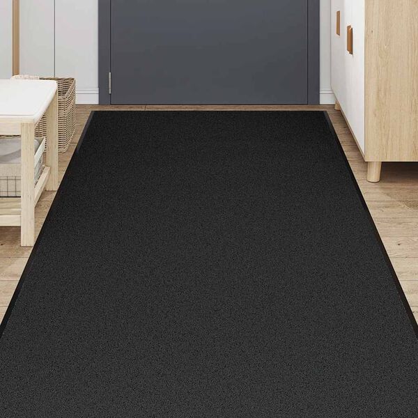 vidaXL Doormat Black 115x300 cm