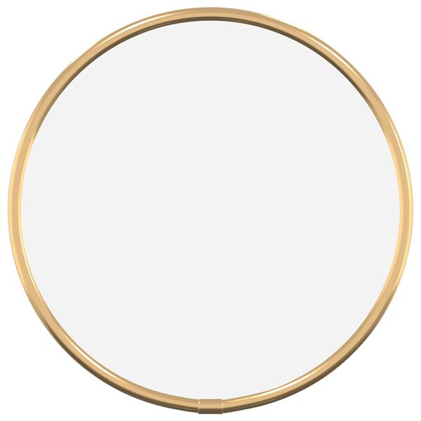 vidaXL Wall Mirror Gold Ø 20 cm Round