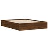 vidaXL Bed Frame with Drawers without Mattress Brown Oak 140x200 cm