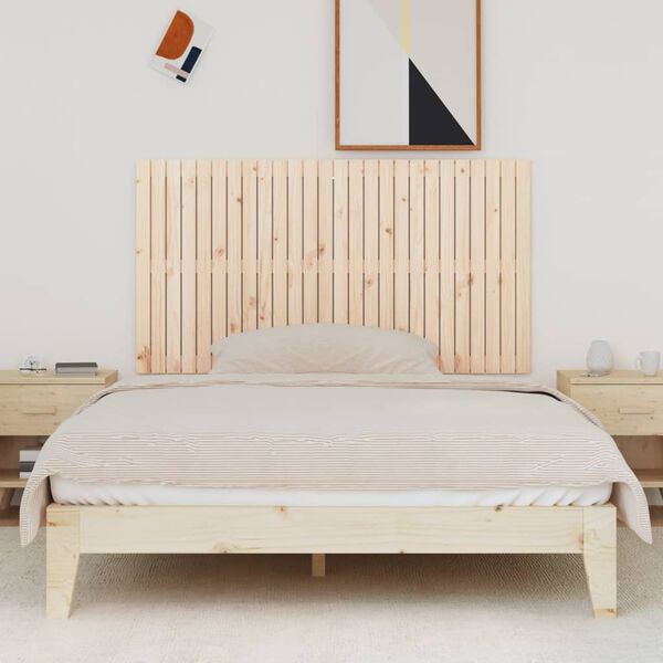vidaXL Wall Headboard 166x3x90 cm Solid Wood Pine