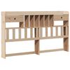 vidaXL Bookcase Bed without Mattress 180x200 cm Super King Solid Wood Pine