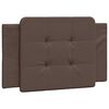 vidaXL Bed Frame without Mattress "Zadar" Brown 90x200 cm Faux Leather