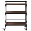 vidaXL Kitchen Trolley Brown Oak 65x40x86.5 cm Engineered Wood