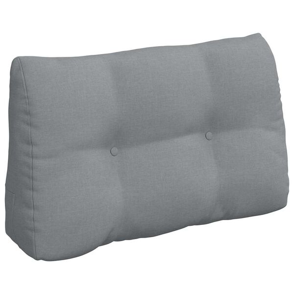 vidaXL Back Pillow Light Grey 80 x 24 x 50 cm Fabric
