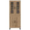 vidaXL Highboard 2 pcs Artisan Oak Engineered Wood