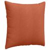 vidaXL Sofa Pillows 2 pcs Red Orange 60 x 60 cm Corduroy Fabric