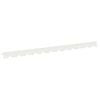 vidaXL Lawn Edging 10 pcs 102 x 4 x 4 cm Steel White