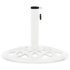 vidaXL Umbrella Base White 40x40x32 cm Cast Iron