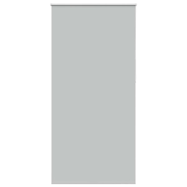 vidaXL Roller Blind Blackout Light Grey 90x210 cm Fabric Width 85.7 cm Polyester