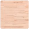 vidaXL Table Top 50x50x1.5 cm Square Solid Wood Beech