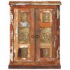 vidaXL Sideboard with Buddha Cladding 60x35x75 cm Solid Reclaimed Wood
