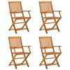 vidaXL 5 Piece Garden Dining Set Solid Wood Acacia