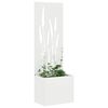 vidaXL Garden Privacy Screen White 50 x 140 cm Cold-rolled steel