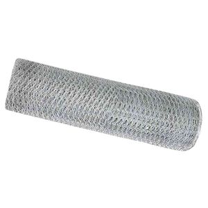 vidaXL Hexagon Fence 0.6 x 10 m Galvanised steel Silver