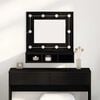 vidaXL Mirror Cabinet Black Oak 60 x 31.5 x 62 cm Engineered Wood