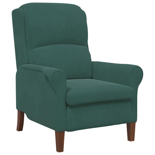 vidaXL Armchair Dark green 76 x 94 x 102 cm Velvet