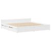 vidaXL Bed Frame without Mattress White 140x190 cm Solid Wood Pine