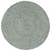 vidaXL Placemats 4 pcs Plain Olive Green 38 cm Round Jute