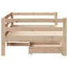 vidaXL Daybed with Drawers without Mattress 80x200 cm Solid Wood