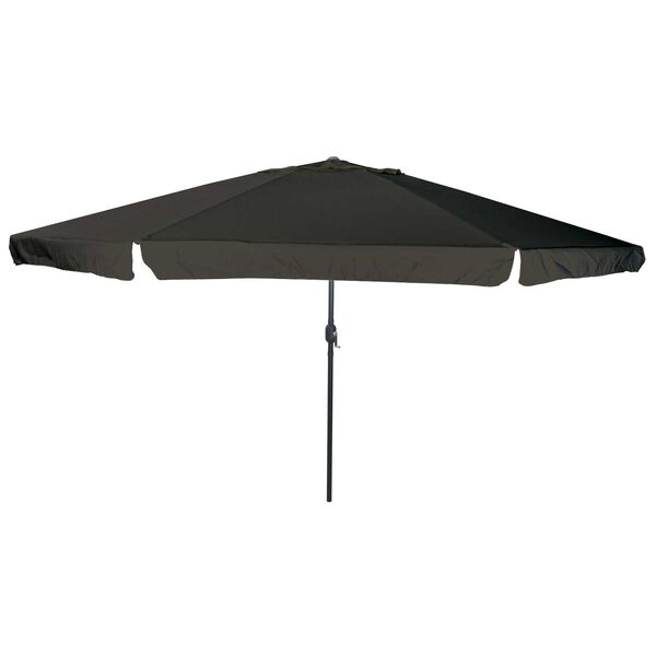 vidaXL Garden Parasol Black 395 x 395 x 245 cm Polyester and Steel