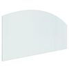 vidaXL Fireplace Glass Plate 120x60 cm