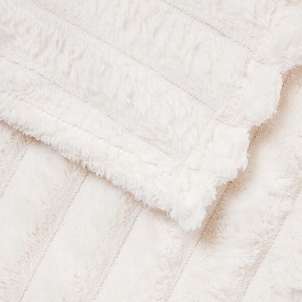 vidaXL Throw Blanket Cream 200 x 150 cm Fleece
