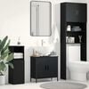 vidaXL Bathroom Sink Cabinet Black Oak 60 x 30 x 60 cm Engineered Wood