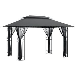 vidaXL Gazebo with Sidewalls Anthracite 400x300x270 cm Steel