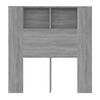 vidaXL Headboard Cabinet Grey Sonoma 100x18.5x102.5 cm