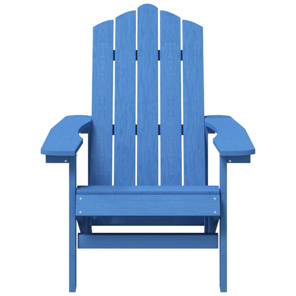 vidaXL Garden Adirondack Chair HDPE Aqua Blue vidaXL