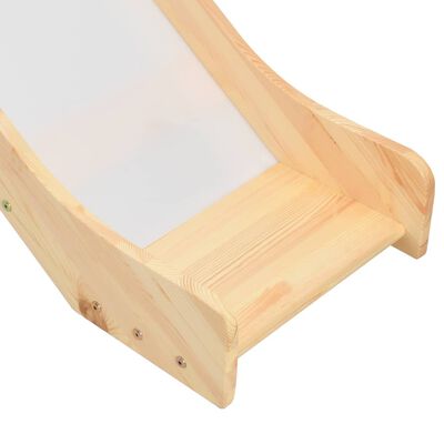 vidaXL Children's Loft Bed Frame with Slide & Ladder Pinewood 97x208 cm